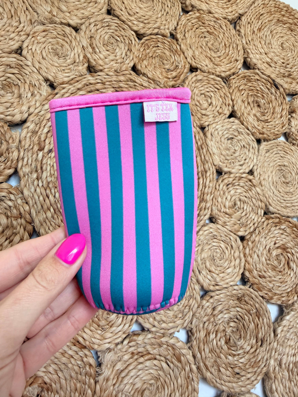 Sip in Stripes Slim Can Sleeve
