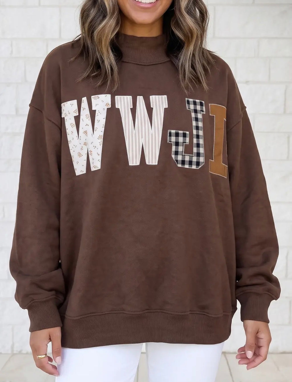 WWJD Patchwork Pullover